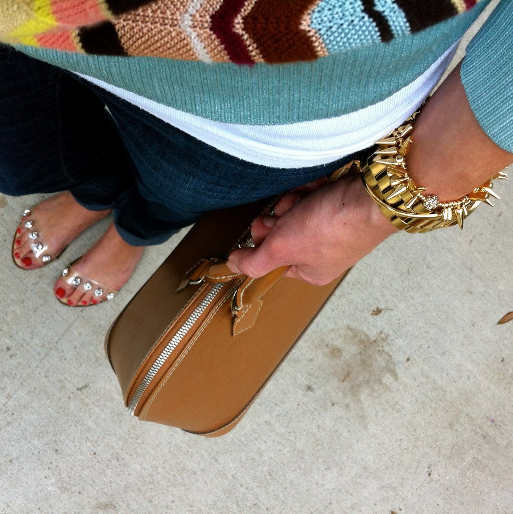 www.cstyleblog.com, c-style blog, c. style blog, carly lee, carly lee houston, carley lee, carly sundstrom lee, stella and dot's renegade cluster bracelet, brittney jaggard, stella and dot gold bracelet, missoni target cardigan, target sweater, micheal kors gold watch, zara sandals with diamonds, flat sara sandals with diamonds 
