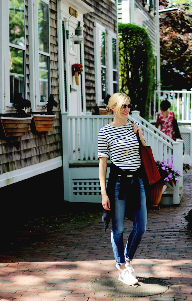 Nantucket, Vacation, Stripes, Saint James, Madewell, J.Crew, Transport Tote, Nike