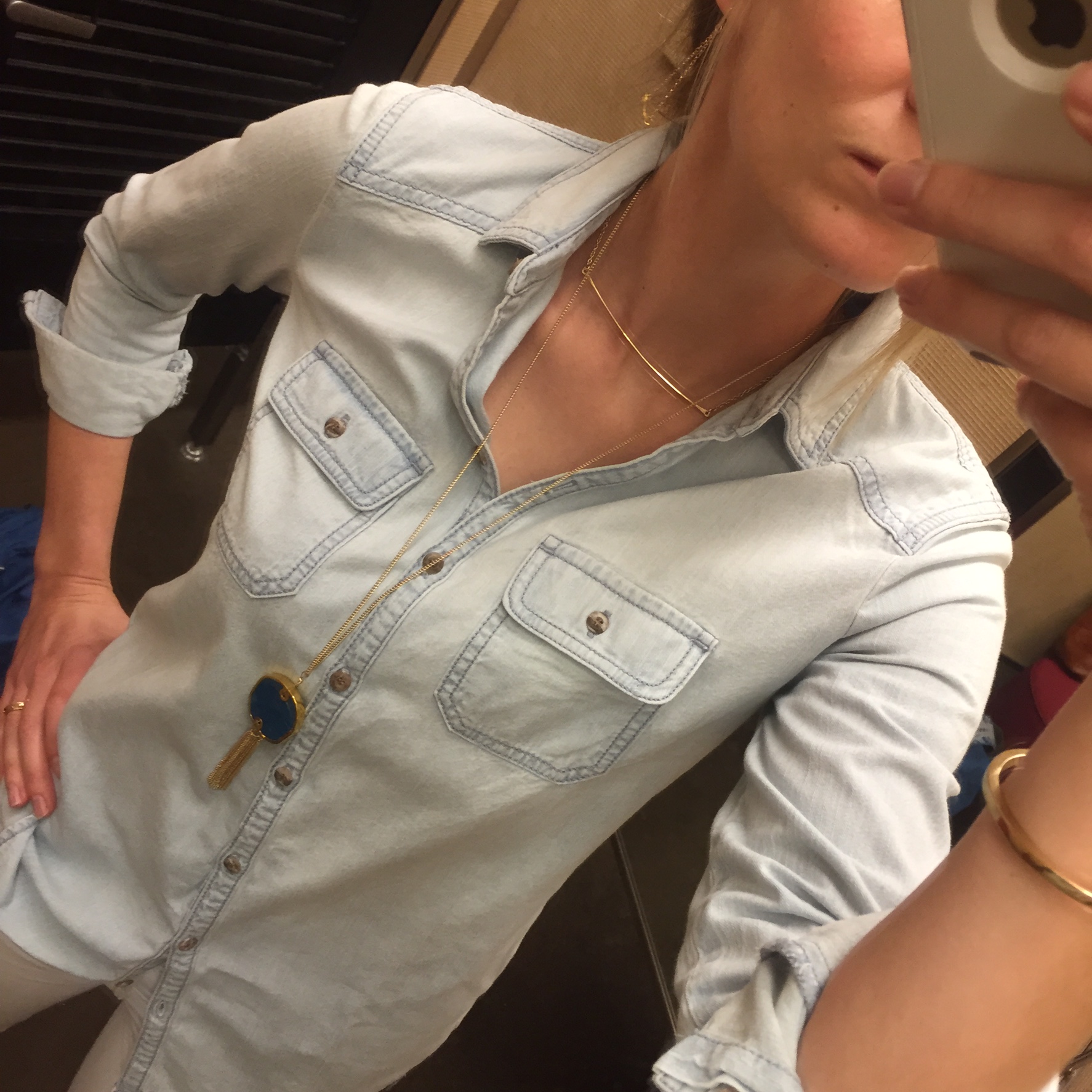 BP Chambray Boyfriend Shirt