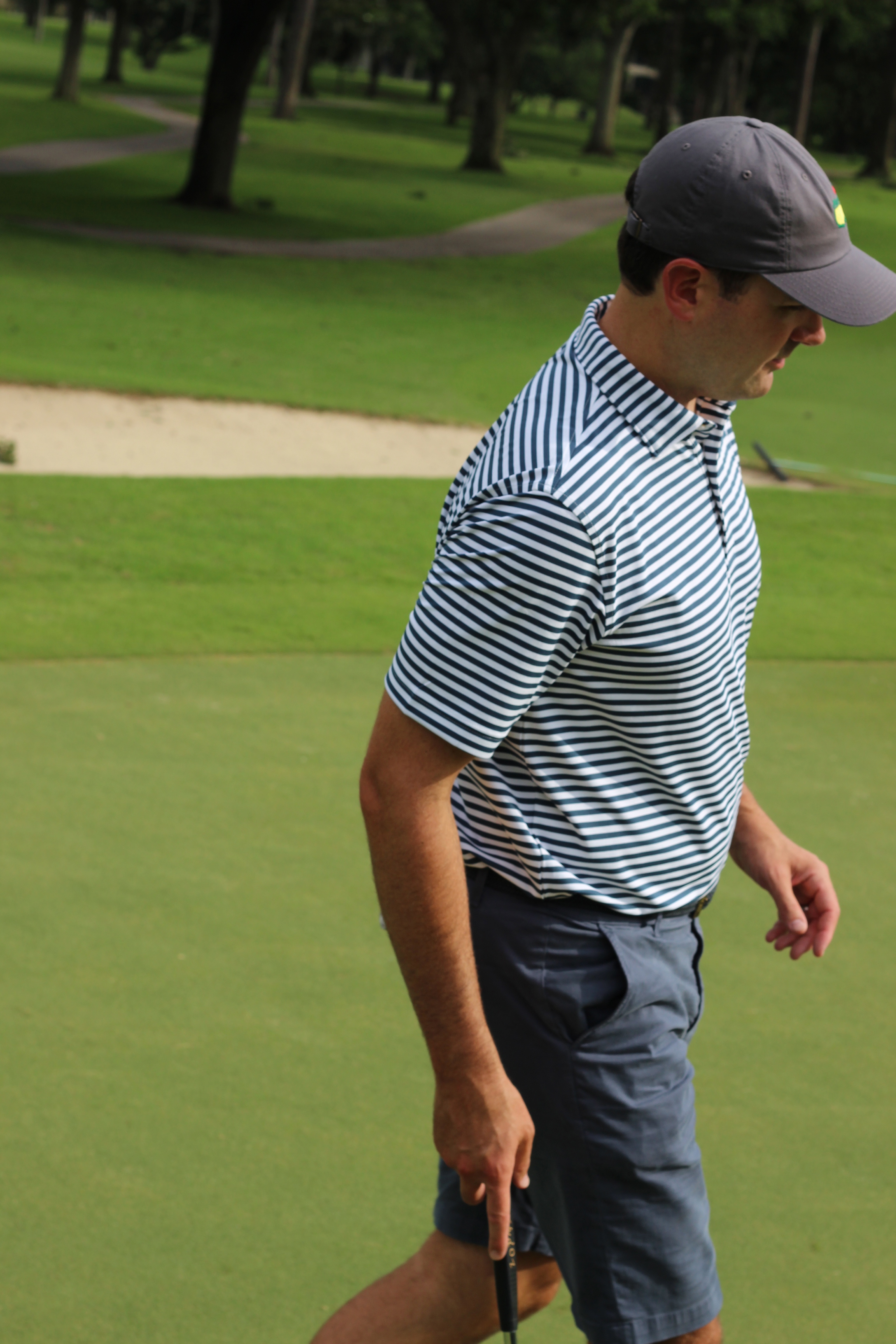 Peter Millar 'Cummings' Stripe Moisture Wicking Stretch Polo