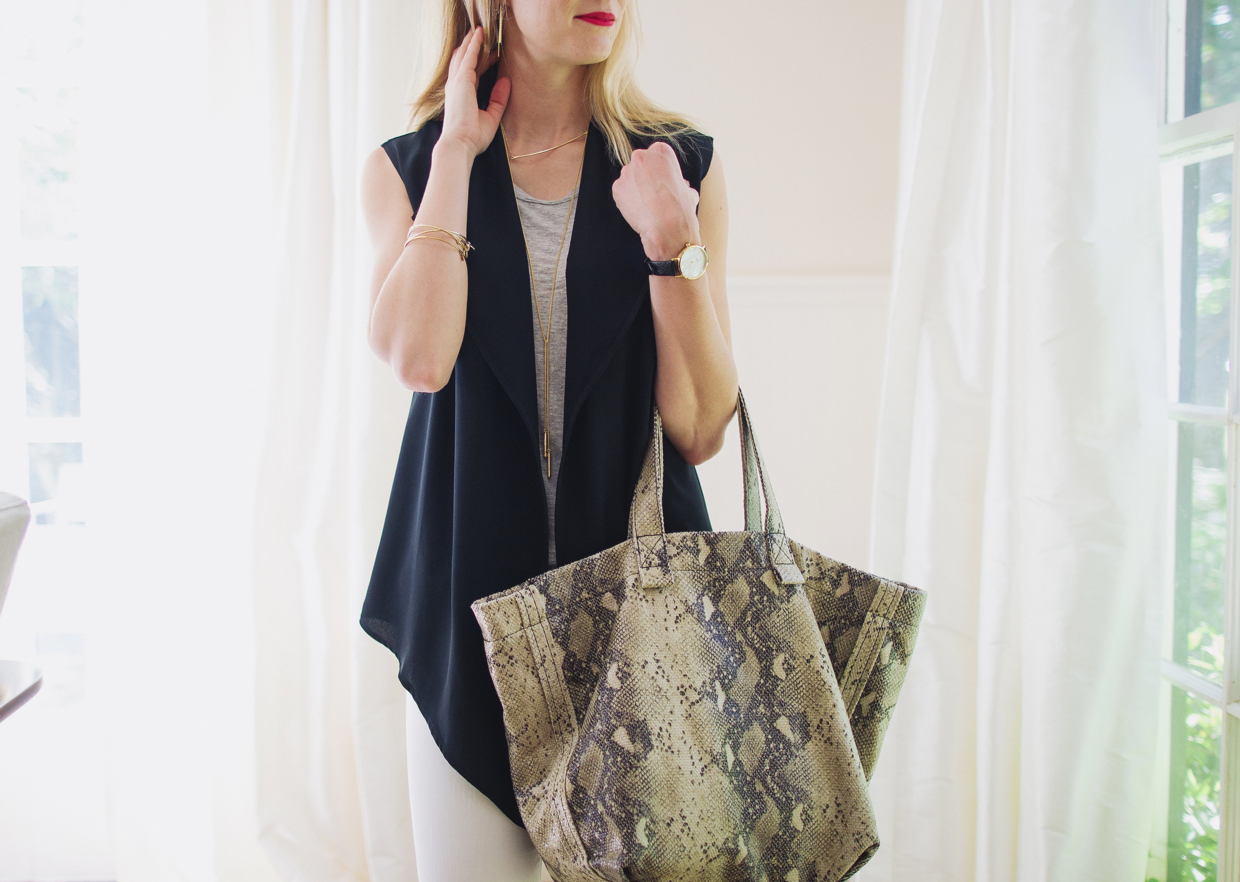 Street Level Python Print Tote// Nordstrom Anniversary Sale