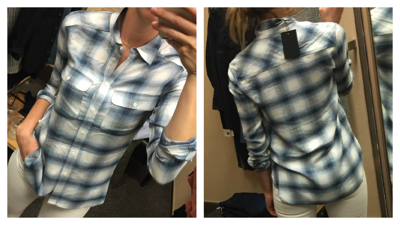 Paige Denim 'Trudy' Button Front Plaid Shirt / Nordstrom Anniversary Sale