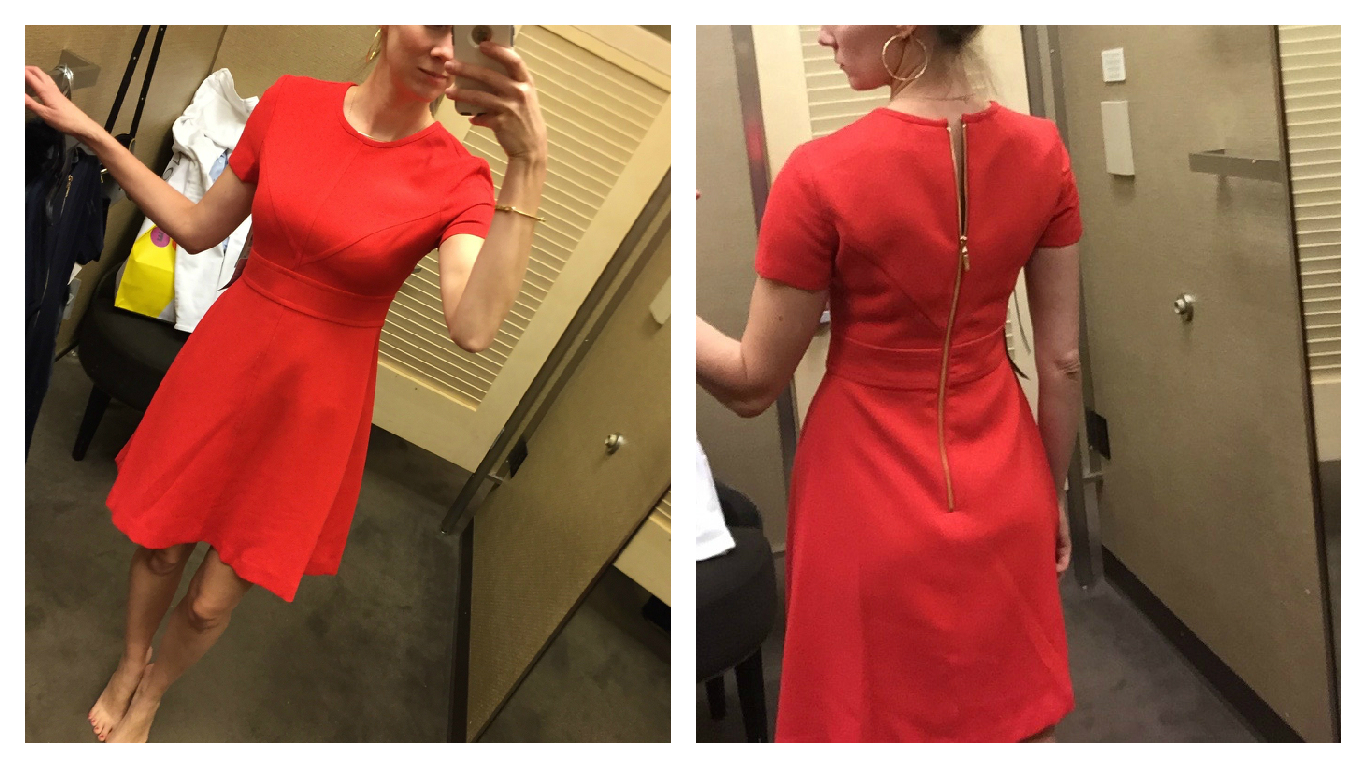 Eliza J Seam Detail Crepe A-Line Dress/ Nordstrom Anniversary Sale