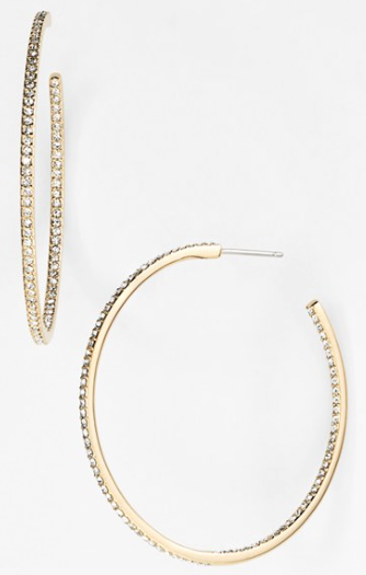 Nadri Medium Inside Out Hoop Earrings / Nordstrom Anniversary Sale