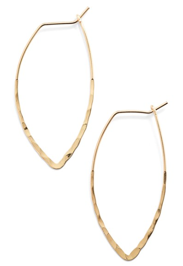 Nordstrom 'The Finishing Touch' Hammered Hoop Earrings/ Nordstrom Anniversary Sale