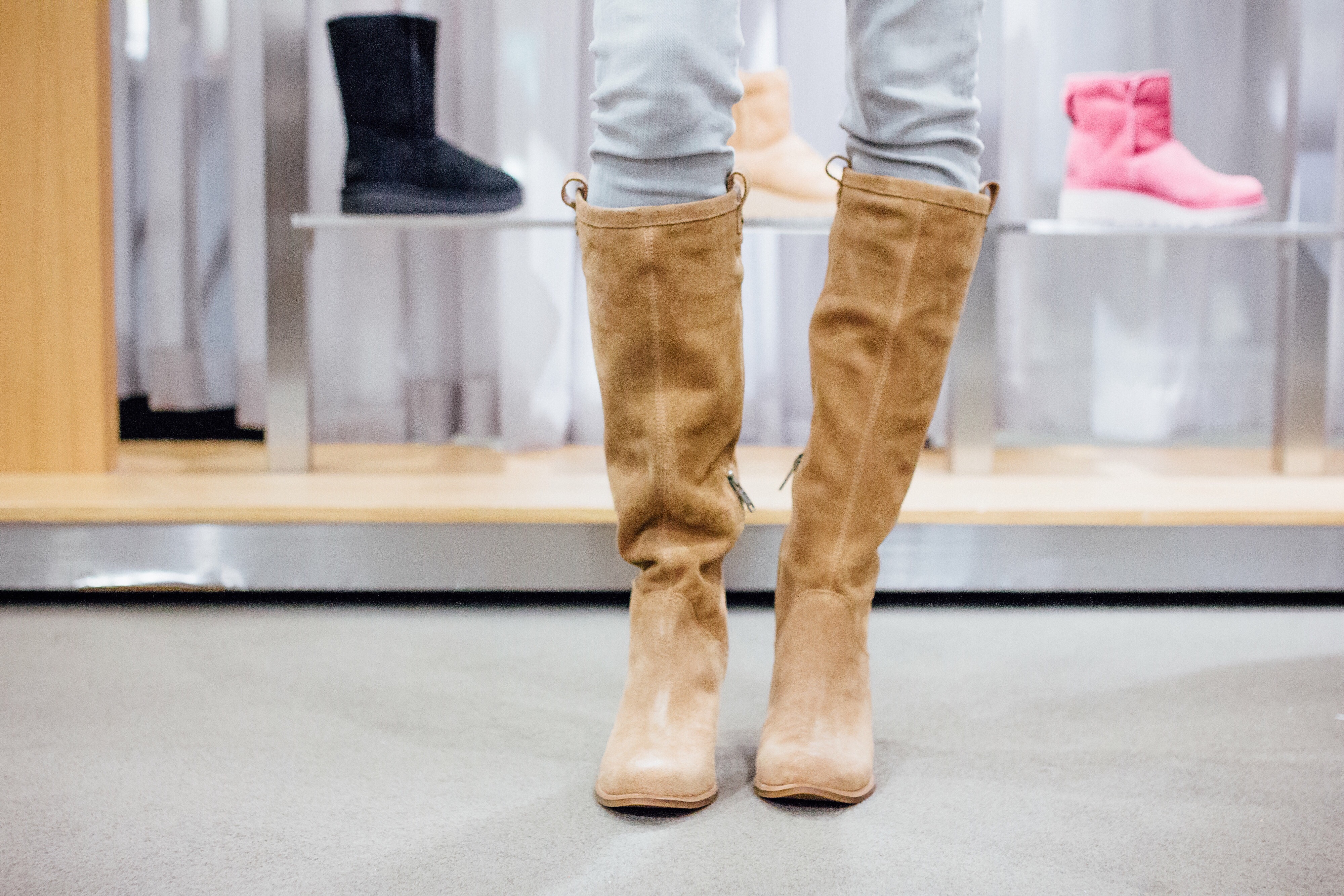 UGG® 'Ava' Tall Water Resistant Suede Boot 