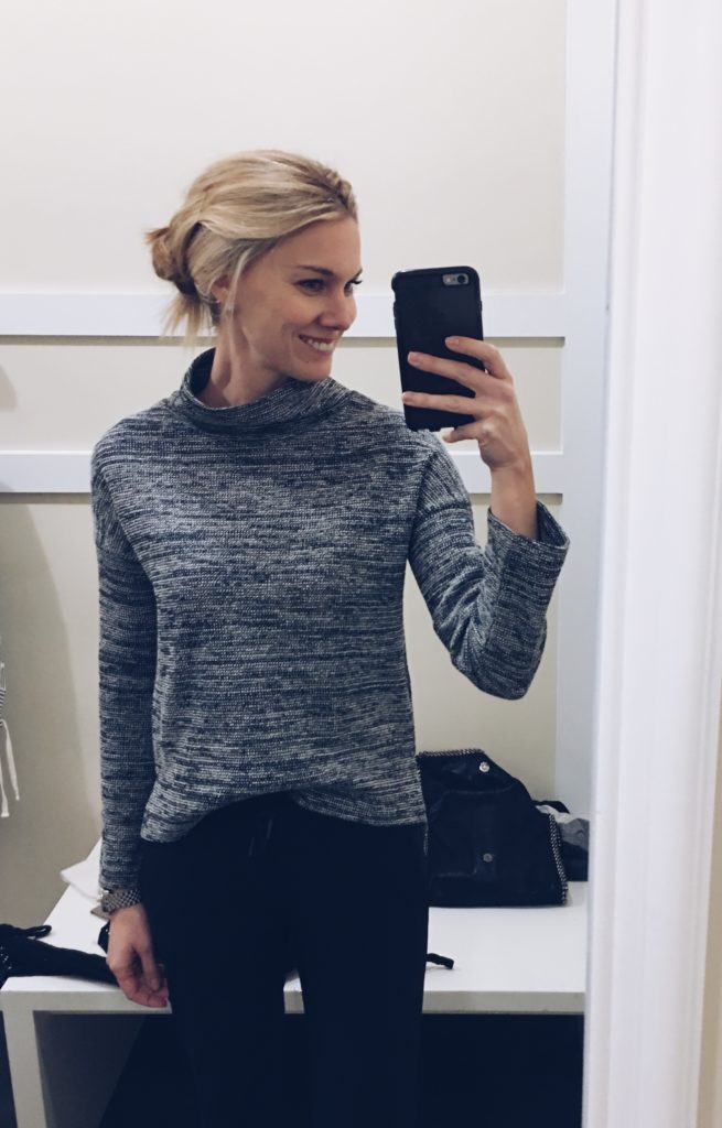 Madewell Marled Mock Neck Pullover