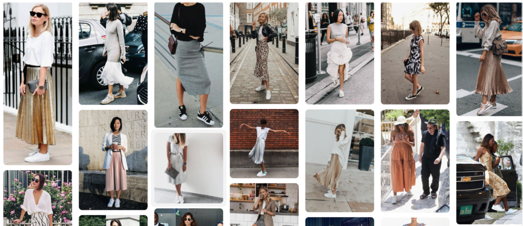 Sneakers with skirts and dresses outfit ideas. C. Style, C Style Blog